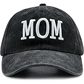 Wodeal Mom Hats with Gift Box for Women, Adjustable Embroidered Mama Baseball Cap, Mom Gifts for Mother Wife