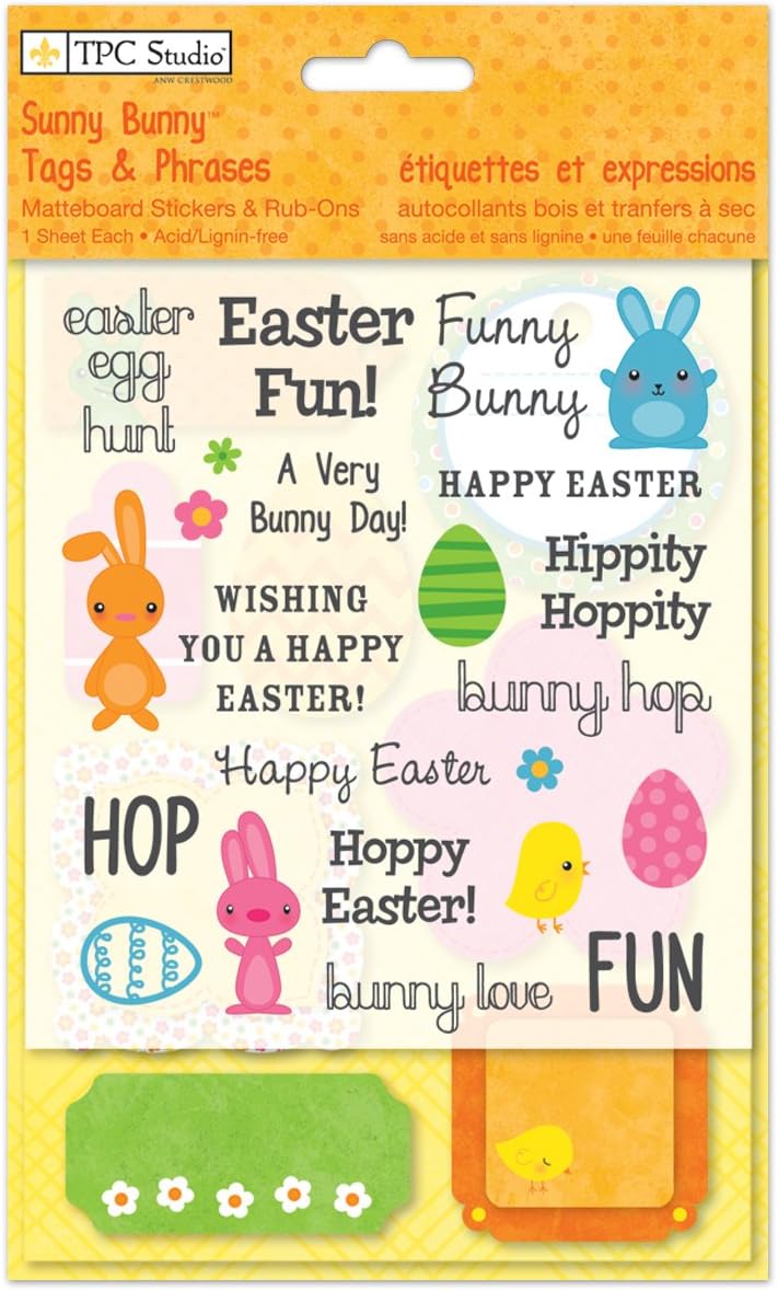 THE PAPER COMPANY, 2010078, Sunny Bunny Tags & Phrases