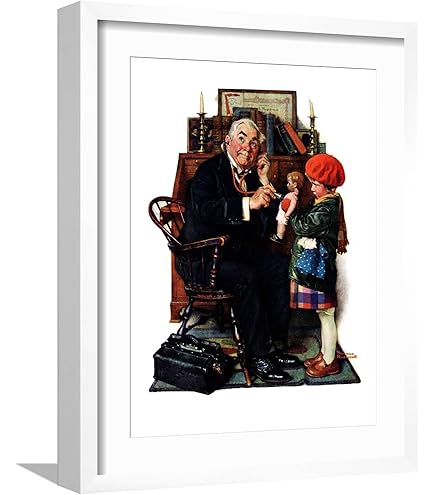 Amazon.com: Norman Rockwell - Happy Birthday, Miss Jones Art Print