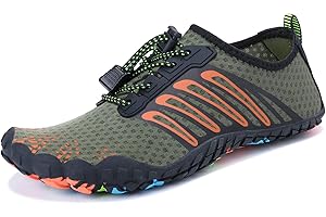 MAYZERO Water Shoes Men Women Swim Surf Shoes Beach Pool Shoes Wide Toe Hiking Aqua Shoes Winter House Slippers