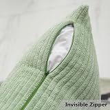 Home Brilliant Sage Green Cushion Covers 50x50 cm Pack of 2 view 4