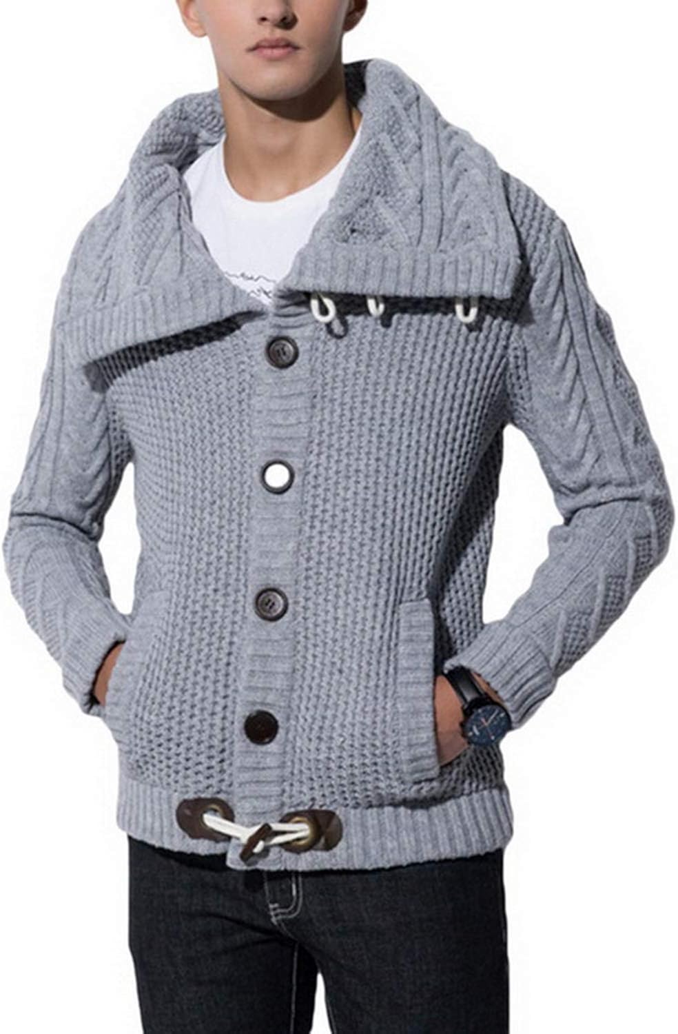 Friendshiy Sweater Men Casual Slim 