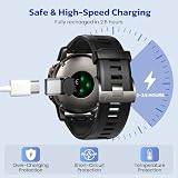 RUXELY USB C to Garmin Watch Charger Adapter 4 Pack for Fenix Forerunner Venu view 5