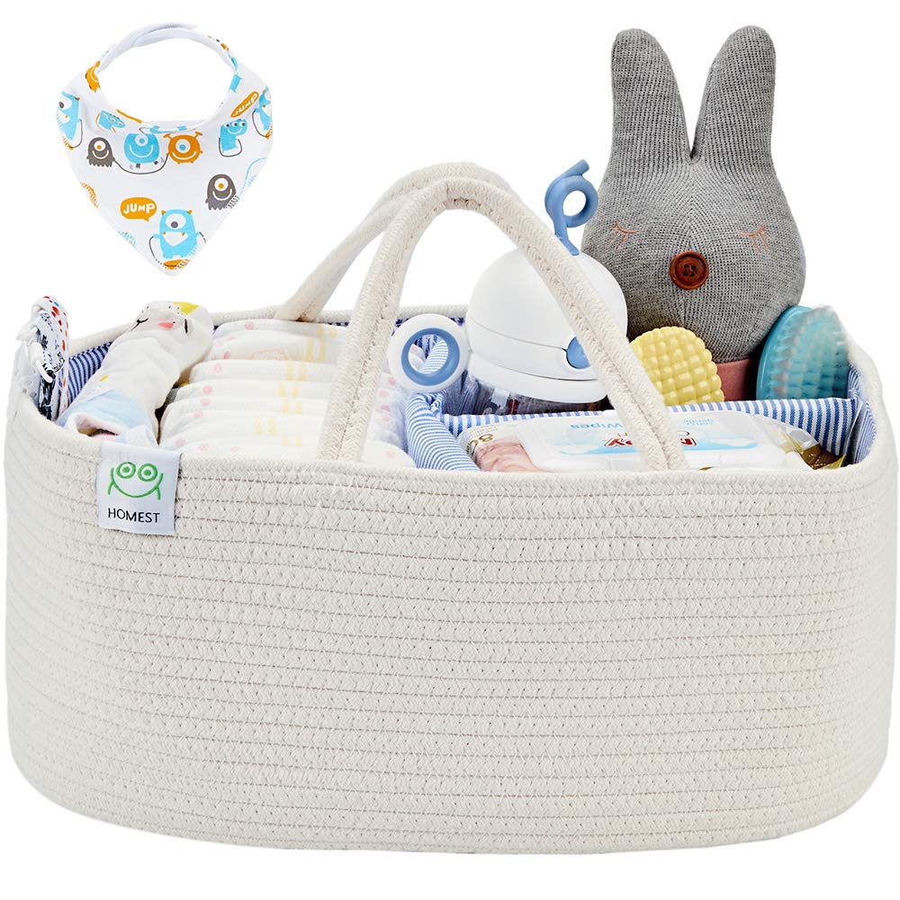 Best white changing table basket organizer