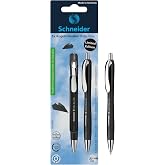 Schneider Limited Edition Slider Rave Black, XB (Extra Broad) Ballpoint Pen, Refillable + Retractable, 1.4 mm, Black Barrel, Blue Ink, Blister Pack of 1 Pen (73261)