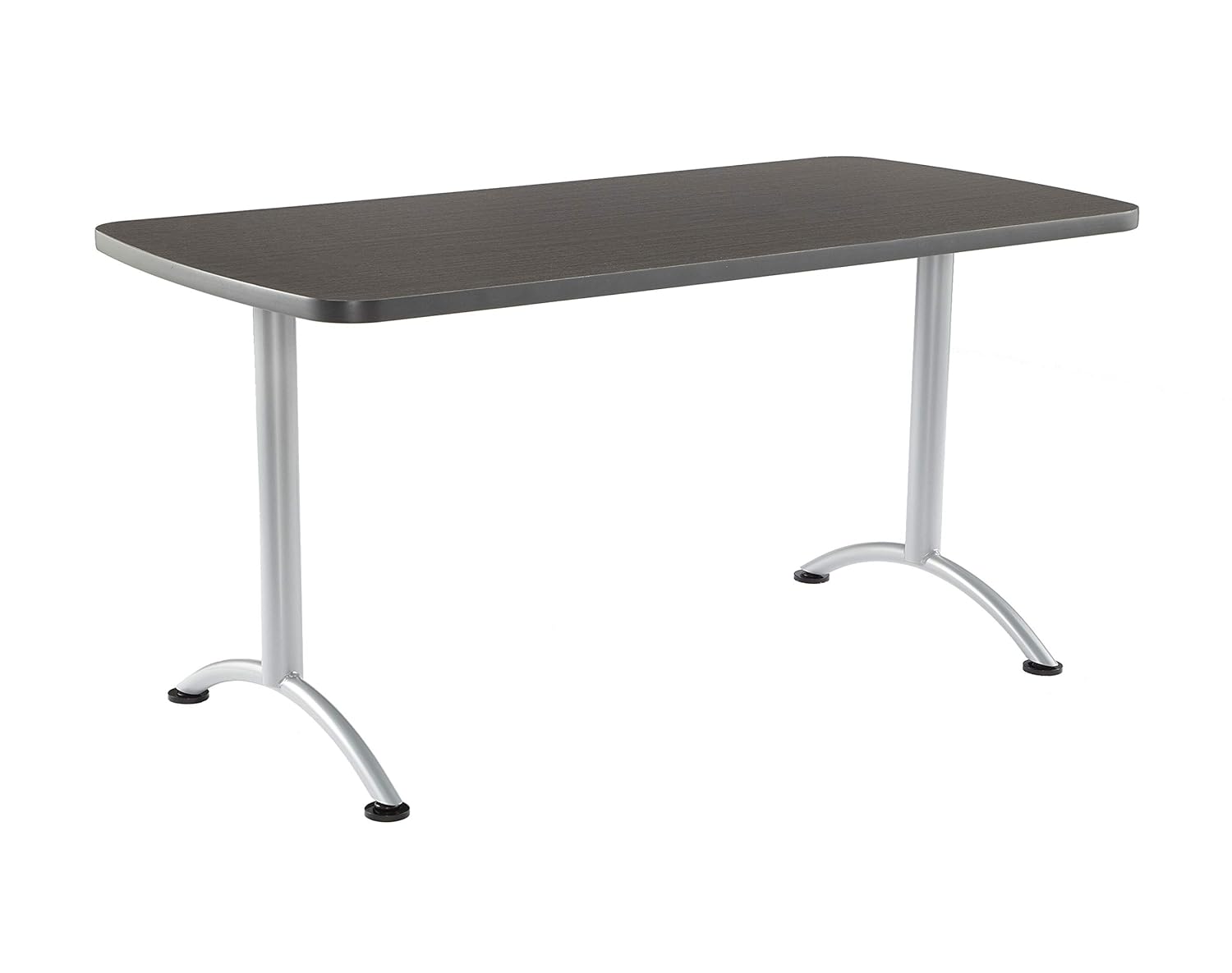 Iceberg ICE69215 ARC 5-foot Rectangular Conference Table, 30" x 60", Gray Walnut/Silver Leg