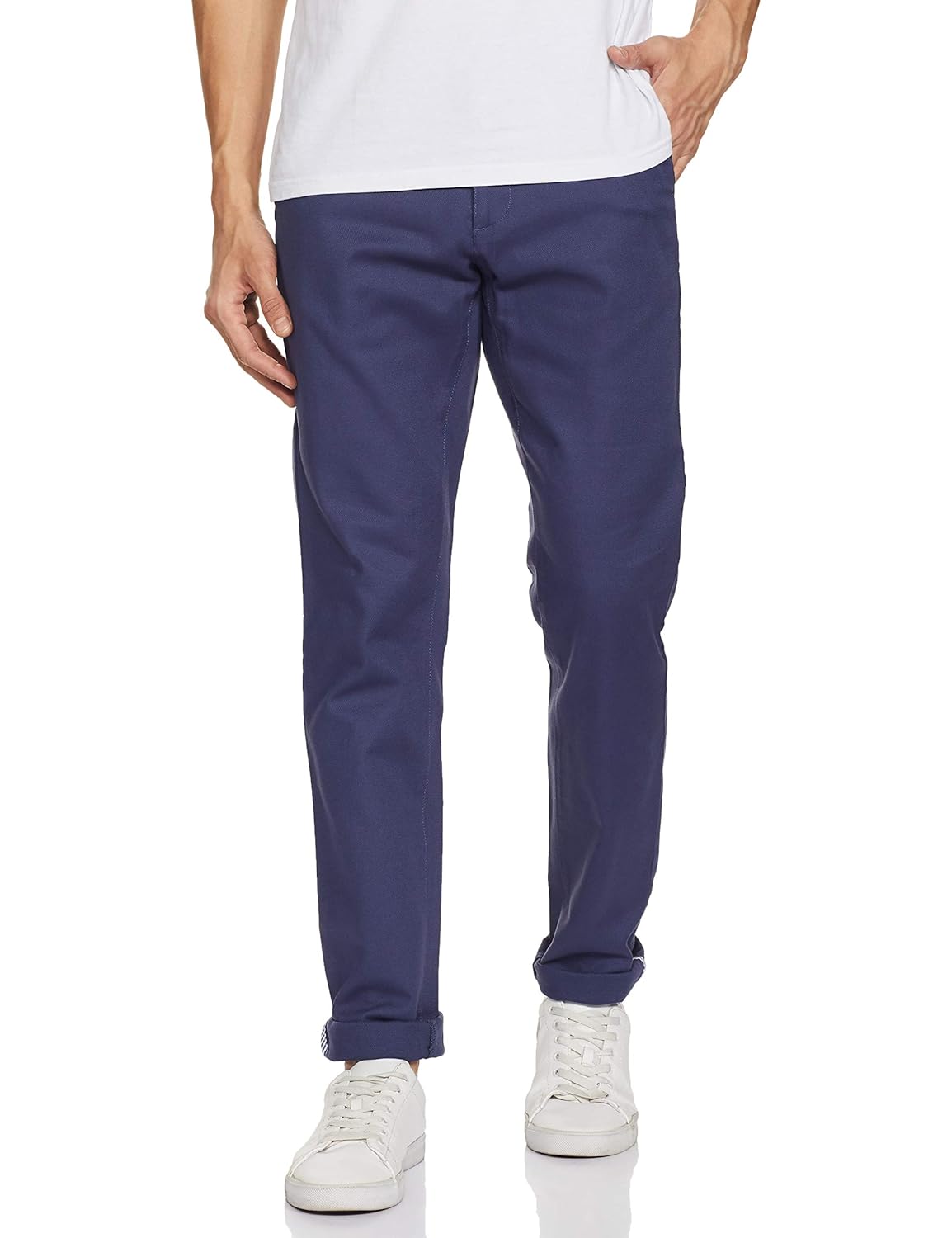 Buy Van Heusen Men's Slim Fit Casual Trousers at Amazon.in