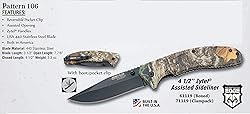 Bear Edge Zytel Sideliner, 3.5” 440 High Carbon