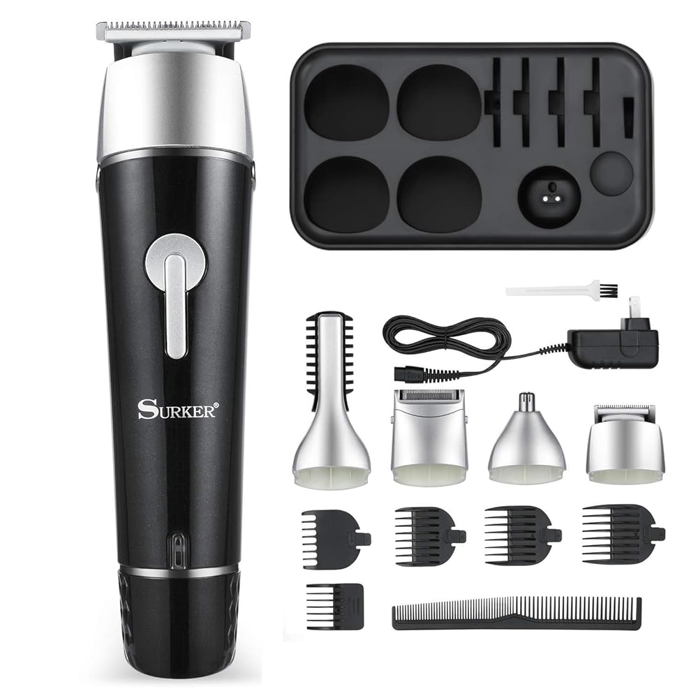 Electric Grooming Kit for Men, 5 in 1 Multifunctional Waterproof aooty