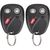 Vurkcy Keyless Entry Remote Key Fob Compatible with Chevy Tahoe Suburban Silverado Avalanche, GMC Sierra Yukon, Cadillac Escalade, Hummer H2 2003 2004 2005 2006, Replacement for LHJ011 (Pack of 2)