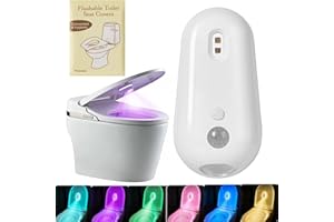 2026 New Self Cleaning UV Toilet Sanitizer and Night Light, UV Toilet Sanitizer with Night Light, Motion-Activated, Rechargea