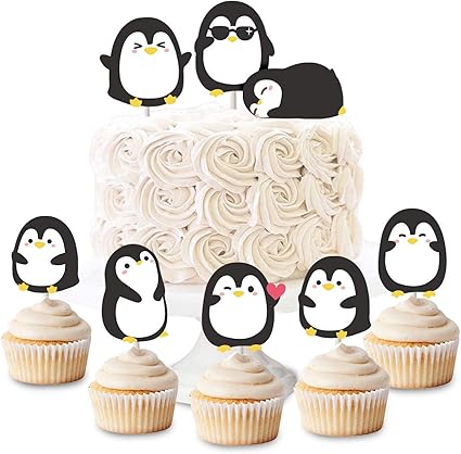 Penguin Cupcake Toppers Picks For Birthday Party Baby Shower