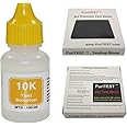 10K Gold Test Solution Tester Acid Bottle + 2x2 Testing Stone! Detect Scrap Nuggets Metal Jewelry Kit