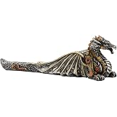 HEINBOW Mechanical Dragon Incense Holder Incense Burner Stick Incense Burner Steampunk Dragon Mystical Sculpture Gothic Decor for Man Cave