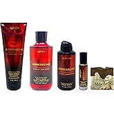 Bath & Body Works Adrenaline - Ultimate Hydration Body Cream - 3 In 1 Hair, Face & Body Wash - Body Spray and Mini Cologne with a Cabin Spice Soap