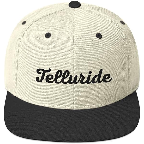 Telluride Hat, Embroidered Mens Snapback Flat-Brim Cap  display picture 1