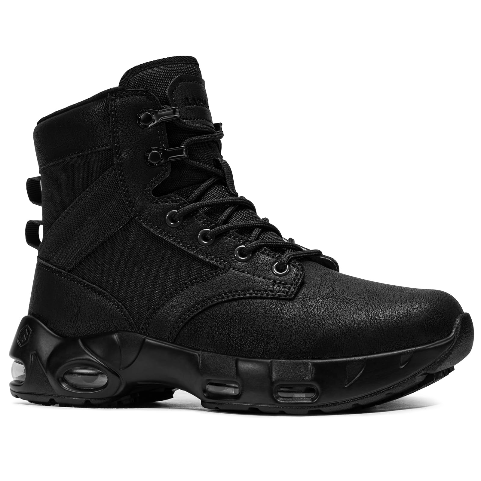 Photo 1 of ******SIZE 8*************LARNMERN Non Slip Women's Shoes Work Slip Resistant Boots Sole-Cushion Side Zipper Comfort Botas Hiking Hombre Zapatos de Trabajo Black 8