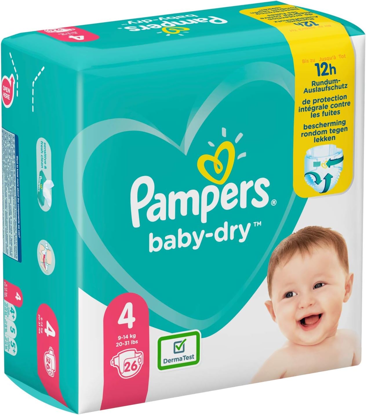 Pampers 81715568 Baby-Dry Pants Nappies, White, Size 4 (Pack of 26), Size 4 (Pack of 26) - Image 3