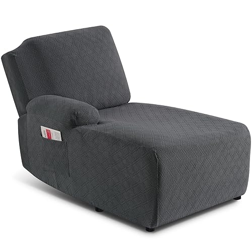 VAMSOFY Couch Cover L Shape Washable Sofa Covers 1-Piece Sectional Sofa Slipcover Furniture Protector Stretch Couch Slipcover (Left Facing L Shape Cover, Charcoal Gray)