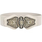 BlackButterfly Wide Elastic Stretch Vintage Antique Retro Buckle Belt