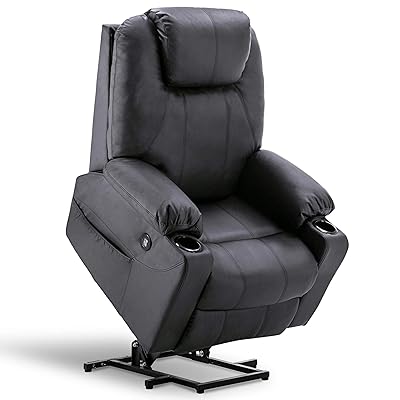 Mcombo Oversized Power Lift Recliner Chair with Massage & Heat