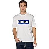 Hugo Mens Logo Stripe Cotton Crew Neck T-Shirt