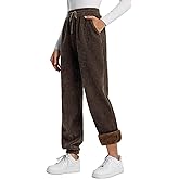 QIANXIZHAN Women's Winter Warm Thick Fleece Pants, Lined Sweatpants Pants Joggers Comfy Pajama Clothes