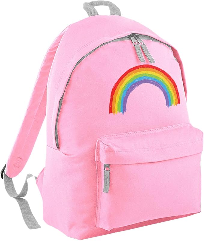 Kids Crayon Rainbow School Bag Boys Girls Sunshine and Smiles Backpack