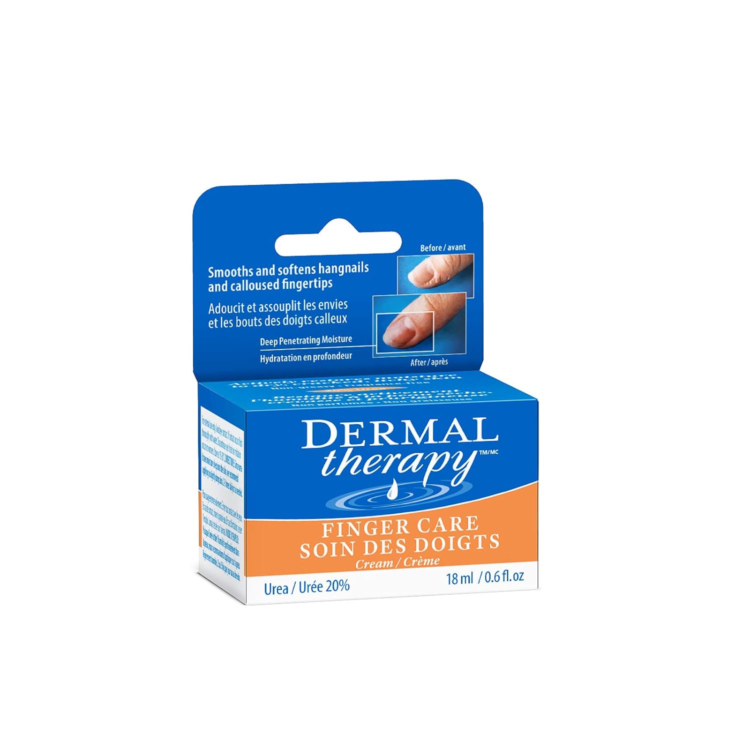 Dermal Therapy Finger Care Cream – Hydrating Treatment Repairs Skin to Heal Dry, Cracked Fingertips Resulting from Frequently Washed/Cleaned Hands | 20% Urea and 6% Alpha Hydroxy Acids | 0.6 fl. oz : Beauty