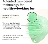 Tangle Teezer Pet Teezer Cat Brush for Cats Short to Medium Hair Green view 2