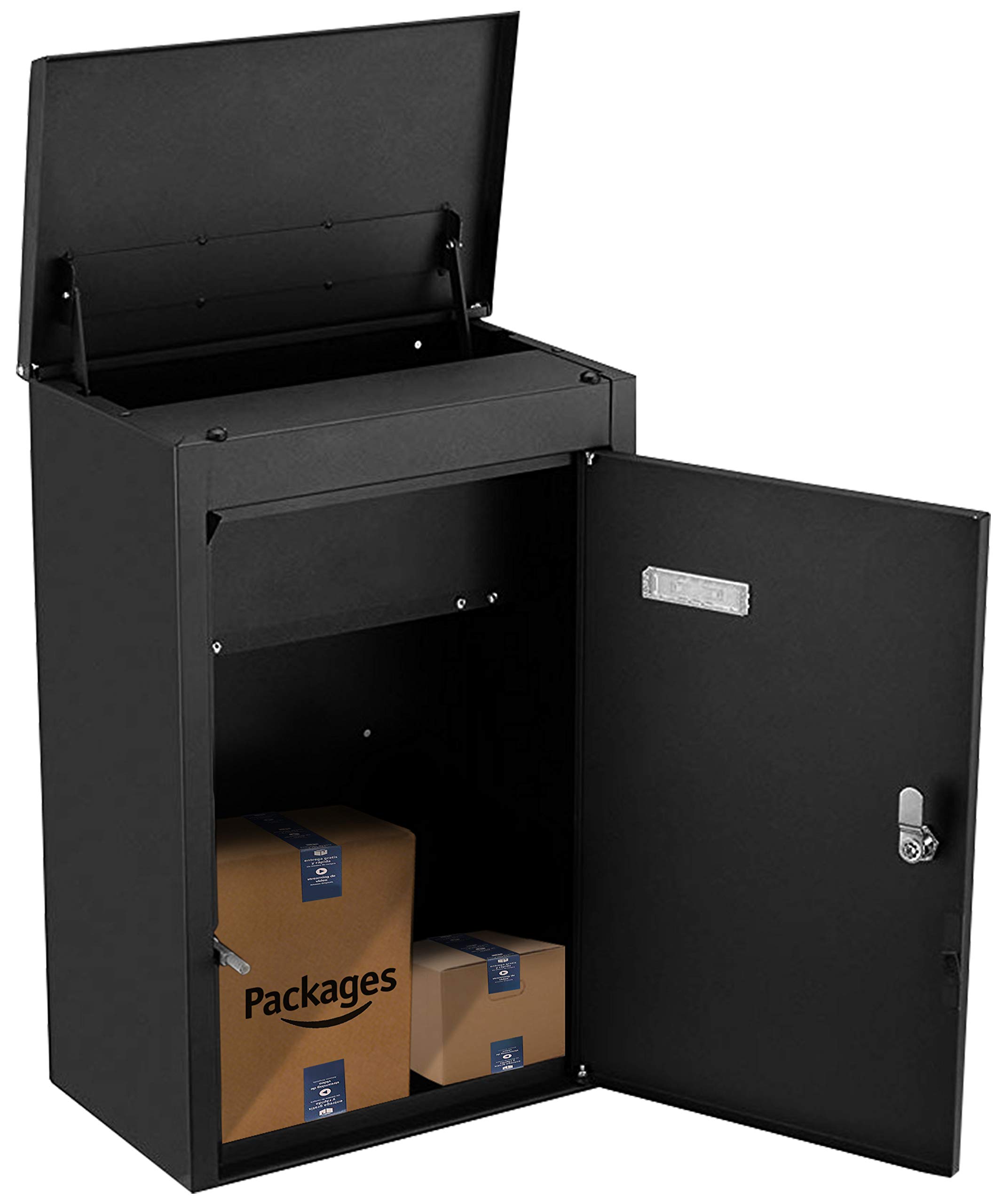 outdoor package drop box on Architectural Mailboxes 6900b Elephantrunk Parcel Drop Box Black Buy Online In Cyprus At Desertcart Com Cy Productid 9047381
