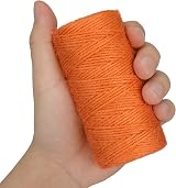 jijAcraft 100M Orange Jute String 2mm 3-Ply Craft Garden Twine view 5