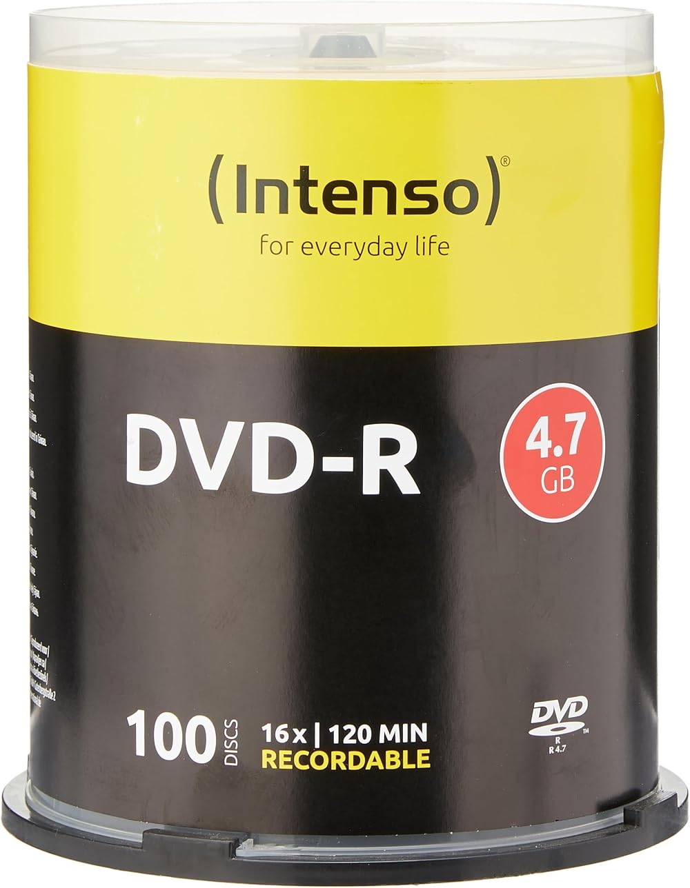 Intenso 4101156 DVD-R 16x 4.7GB 100 Pack Cakebox Single Layer