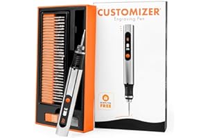 Cordless Rechargeable Engraving Pen - 50+ Surfaces Compatible, 30 Free Bits & Mastery Guide Included, Beginner-Friendly for A