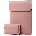 HYZUO 13 Inch Laptop Sleeve PC Case for MacBook Pro 13 M2 M1 2025-2016, MacBook Air 13 M4 M3 M2 M1 2025-2018, 13" iPad Pro/Air, Surface Pro, XPS 13, with Small Bag, Pink