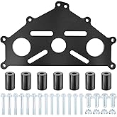 KAKATHU Billet Aluminum Engine Safe Stand Adapter Plate | Compatible with Chevy Small Block Big Block and LS LT Engines, BBC SBC LS1 LS3 LS7 LQ4 L96 4.8L 5.3L 5.7L 6.2L 7.0L