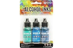 Ranger Tim Holtz - Alcohol Ink 3PKG, Teal/Blue Spectrum