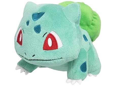 Sanei Pokemon All Star Series PP17 Bulbasaur Stuffed Plush, 4