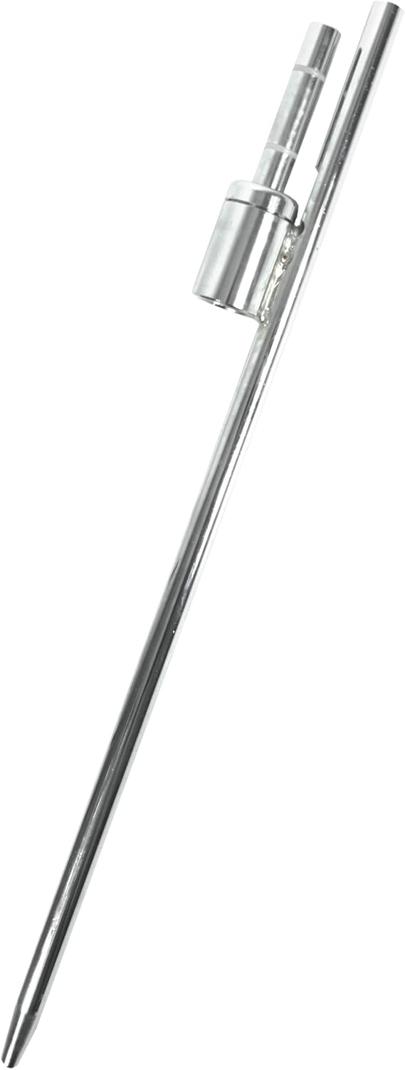 Lomo Rotating Ground Spike for feather or teardrop flags, Silver, 53cm x 5cm
