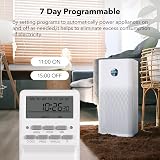 HBN 7 Day Digital Timer with Countdown 20 On/Off Weekly Settings 13A view 5