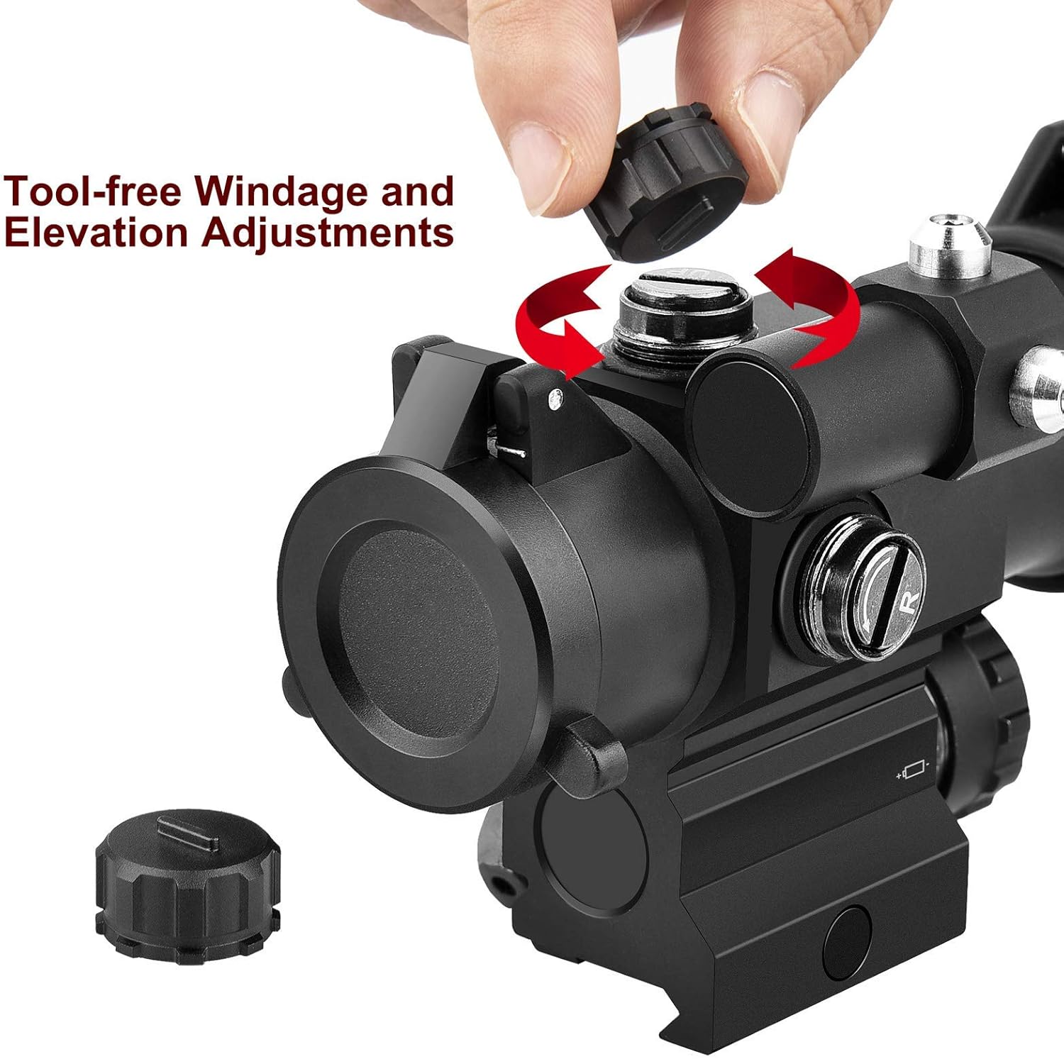 MidTen 1x29mm Red Dot Sight Scope with Red Laser Waterproof Reflex Sight for 20mm Picatinny Rail : Sports & Outdoors