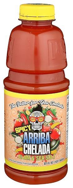 ARRIBA CHELADA SPICY CLAM AND SEA SALT TOMATO BEVERAGE, 32 FZ