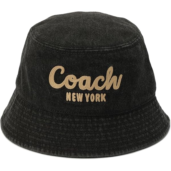 Coach Black Signature Jacquard Bucket Hat with Buckle Band Accent COACH Signature Jacquard Bucket Hat main image 2