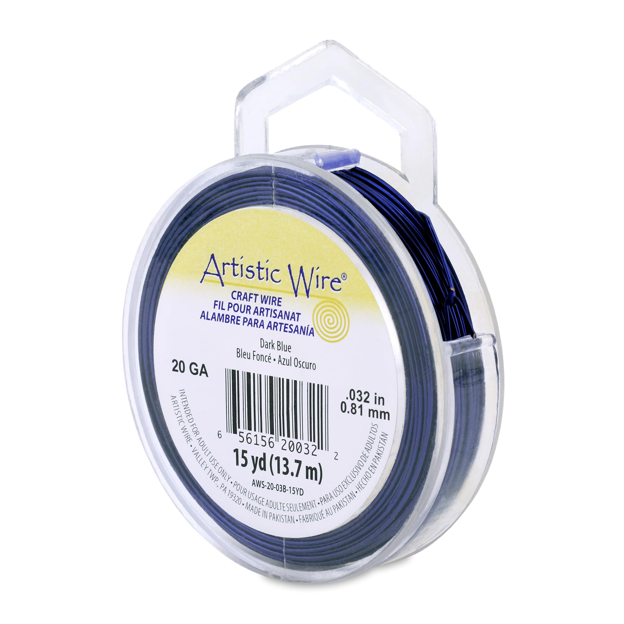 Beadalon 15-Yards Artistic 20-Gauge Wire, Dark Blue — image 1