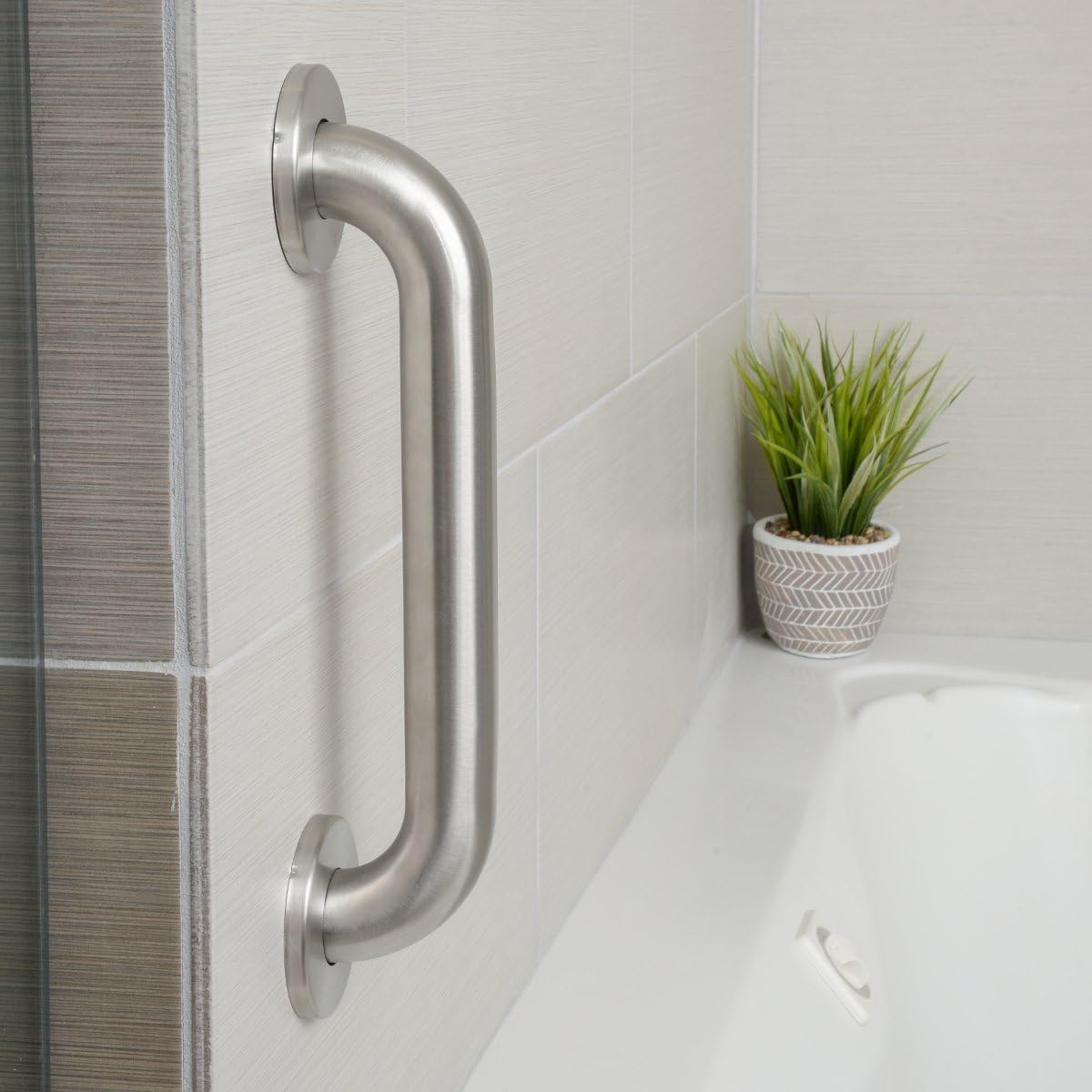 Basics GBAR-150-18 Grab Bar, 18-Inch, Stainless Steel: Home Improvement