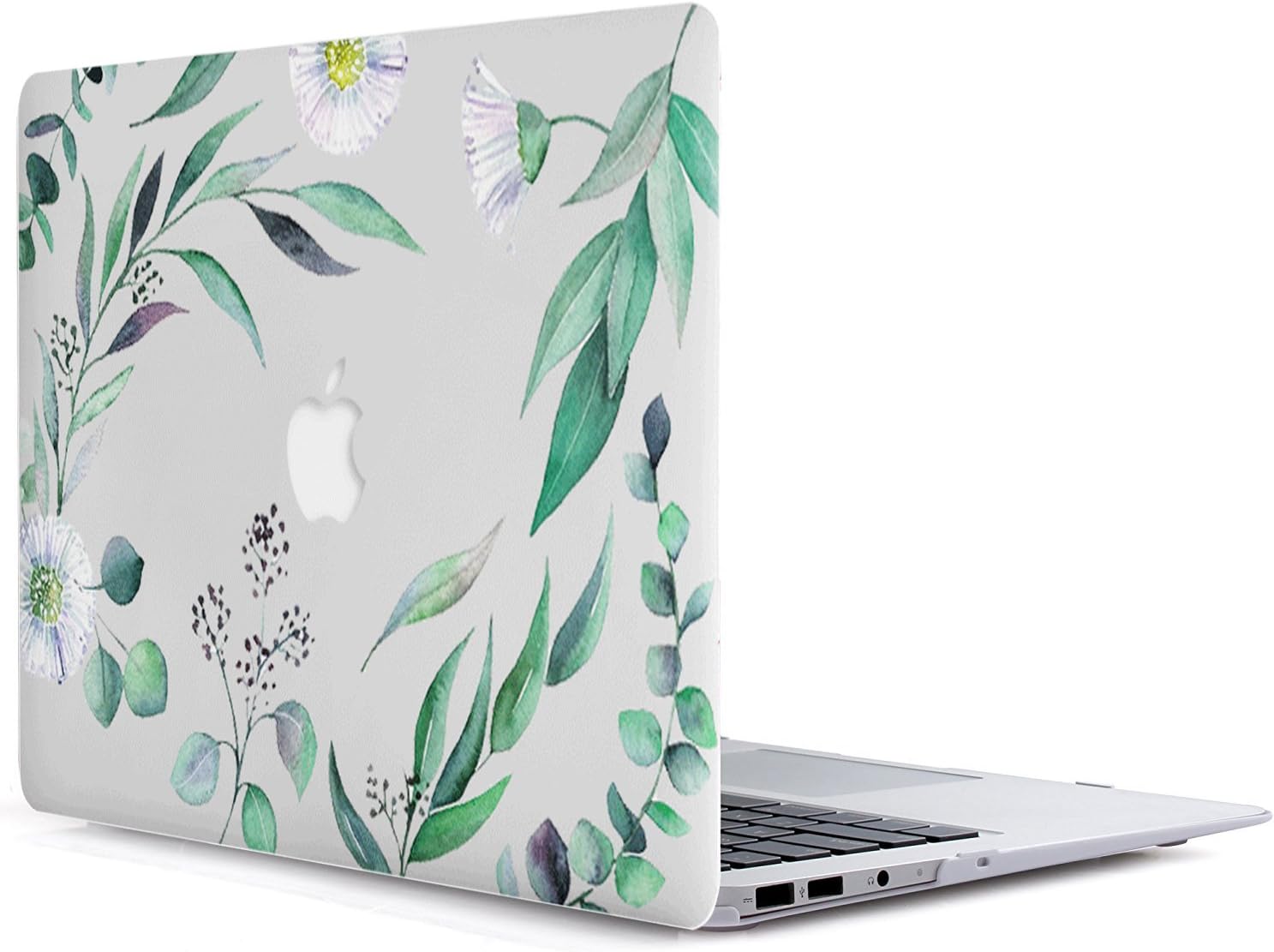 MacBook Air 11 Inch Case - L2W 2 in 1 Flowers Series Pattern Plastic Hard Shell Case Cover for 11-inch MacBook Air 11.6" (Models:A1465/A1370) - Flowers 24