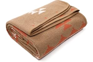 ACUSHLA Merino Wool Camp Blanket - Soft Warm Thick Washable Large Outdoor Camping Sleeping Throw Blanket All Weather, Morocco