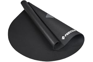 FEECCO Jump Rope Mat, Large Size Non-Slip Jump Rope Pad for Indoor Floor and Outdoor Concrete, 7mm Thick High-Density Materia