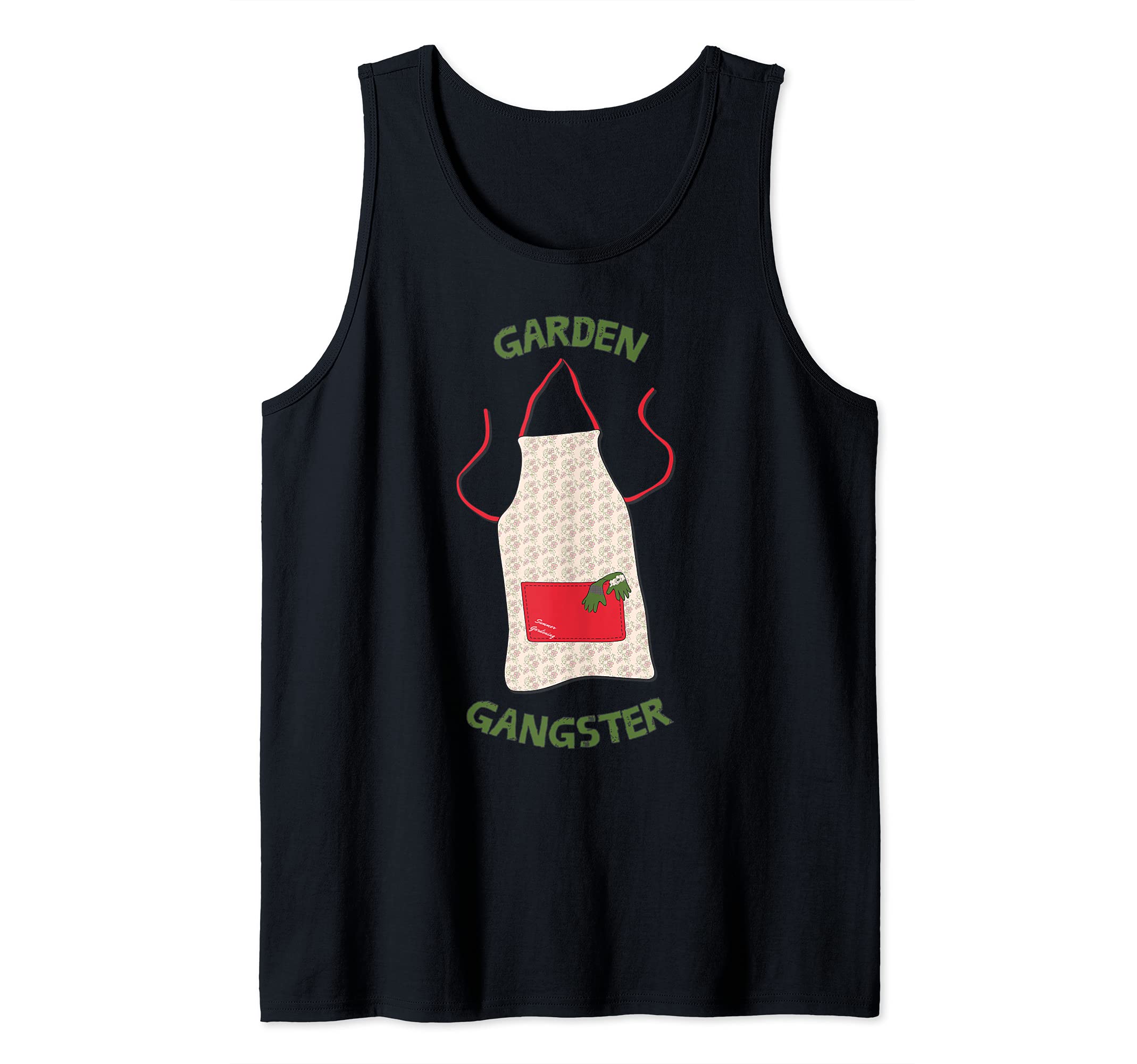Garden Gangster Funny Woman Gardening Apron Kids Men Plants Tank Top