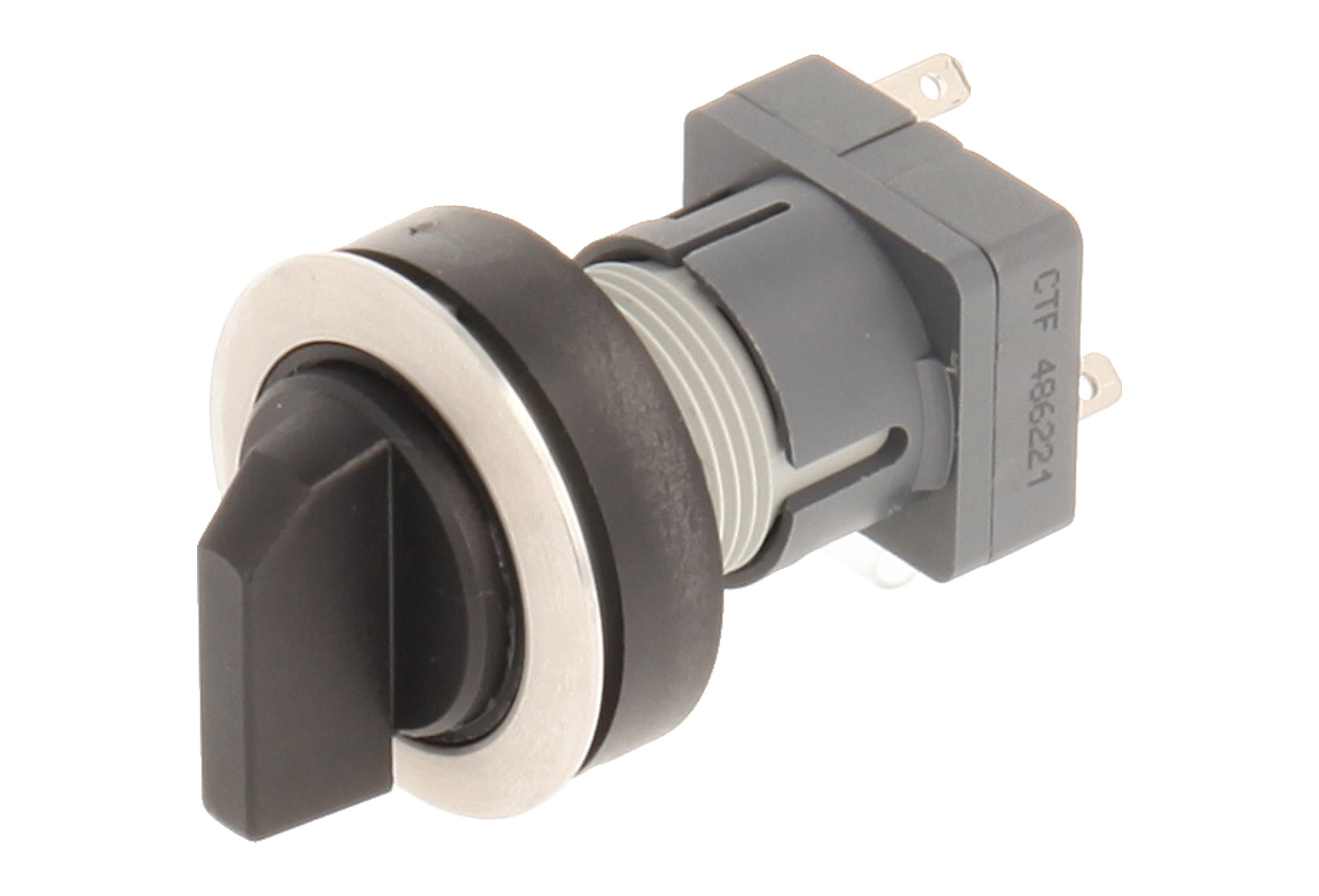 Club 23.001.267 2 Positions Selector Latching Stainless Steel Contact Master 1 changeover contact and Button (Pack of 2)